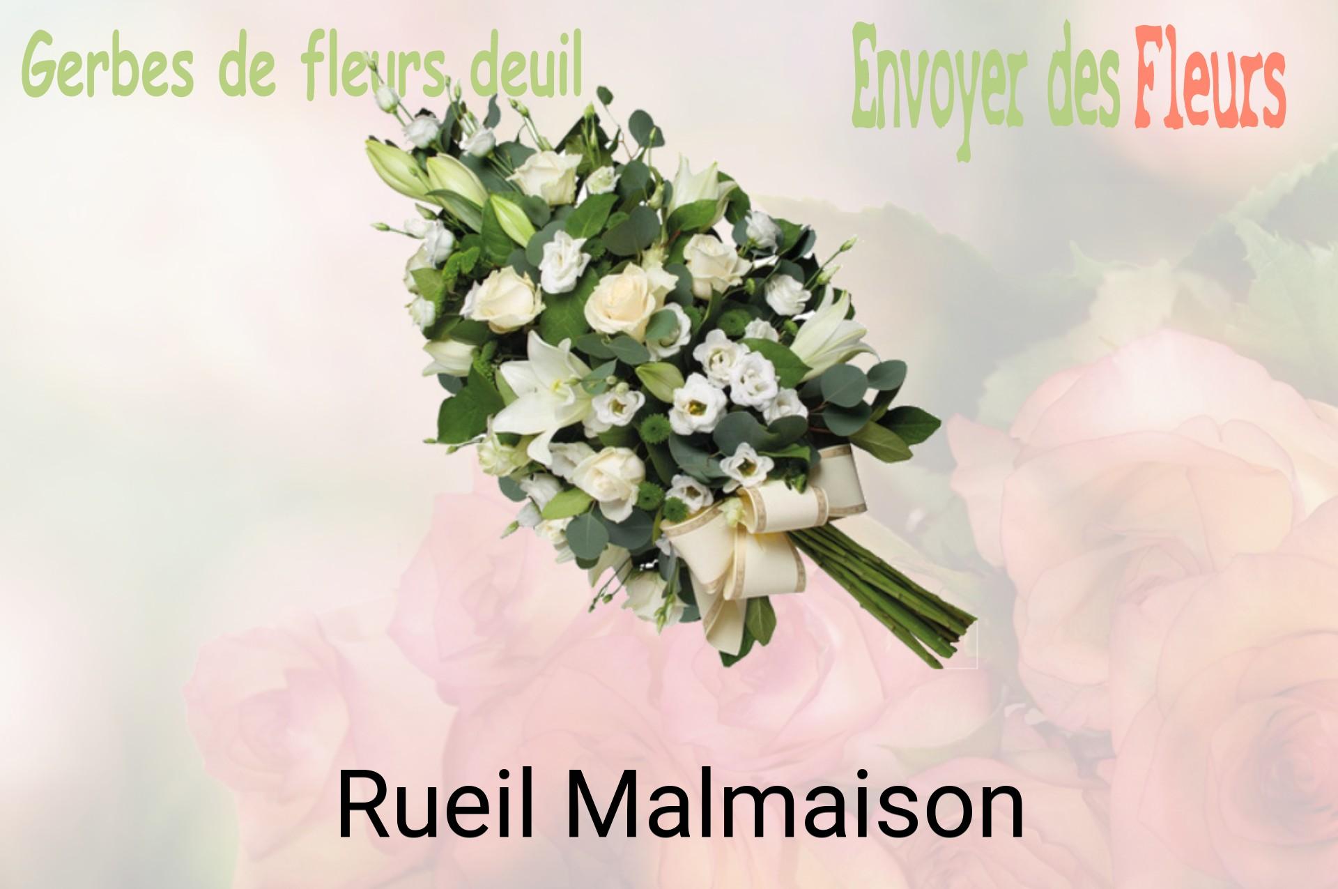 Gerbe de fleurs de deuil livrée à Rueil-Malmaison